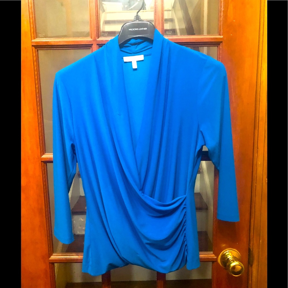 Pretty blue/green Chaus of New York blouse